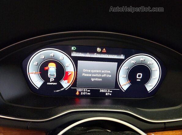 WA1BAAFY3M2012110 2021 AUDI Q5 Gray Widok zestawu wskaźników