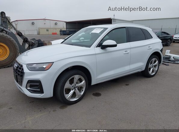 WA1BAAFY4M2020958 2021 AUDI Q5 White Vista tres cuartos delantera izquierda