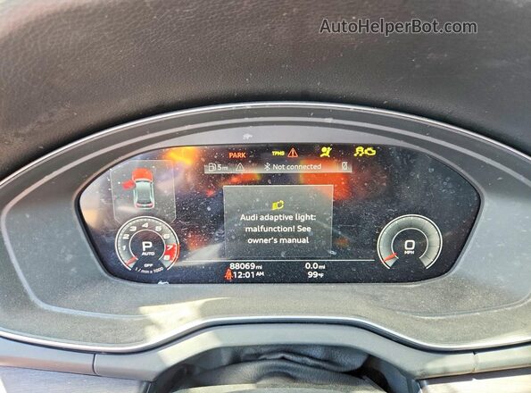 WA1BAAFY6M2105672 2021 AUDI Q5 Black ხელსაწყოთა პანელის ხედი