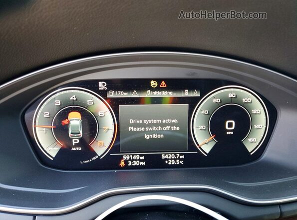 WA1BAAFY9M2087362 2021 AUDI Q5 Black Instrument cluster view