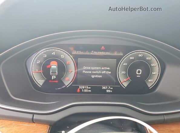 WA1BBAFY6P2029727 2023 AUDI Q5 Silver Instrument cluster view