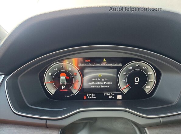 WA1BBAFY6R2131872 2024 AUDI Q5 Gray Вид щитка приладів