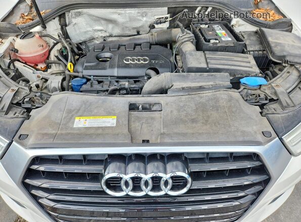 WA1BCCFS6HR016960 2017 AUDI Q3 White VIN კოდის სტიკერის ხედი
