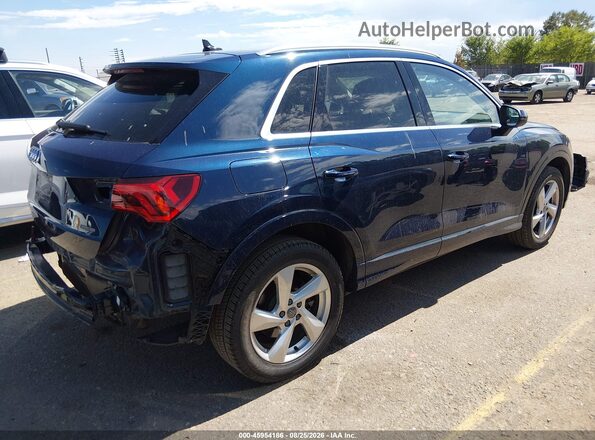 WA1BECF30L1102954 2020 AUDI Q3 Dark Blue Հետևի աջ
