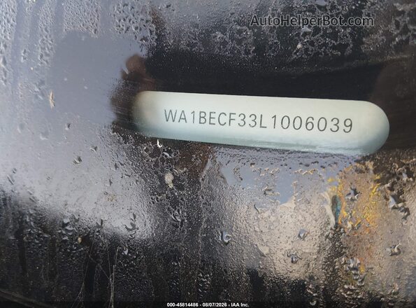 WA1BECF33L1006039 2020 AUDI Q3 Gray Widok komory silnika
