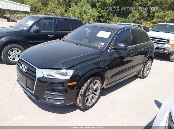 WA1BFCFSXGR012027 2016 AUDI Q3 Black Առջևի ձախ երեք քառորդ տեսարան