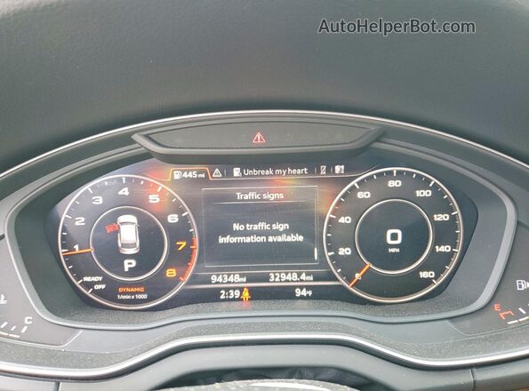 WA1BNAFY1L2018197 2020 AUDI Q5 Black Widok zestawu wskaźników