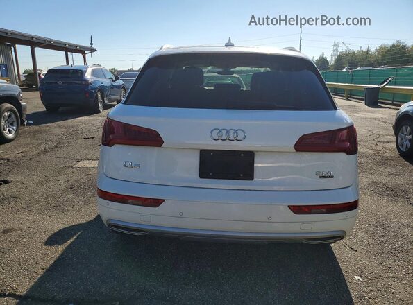 WA1BNAFY2J2010798 2018 AUDI Q5 White Instrument cluster view