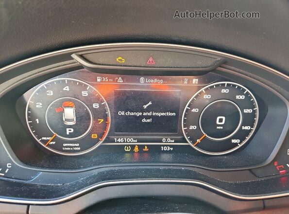 WA1BNAFY2J2199145 2018 AUDI Q5 Черный Вид щитка приборов