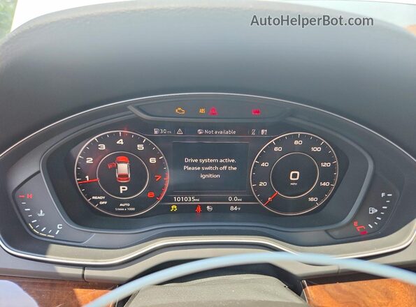 WA1BNAFY3J2216034 2018 AUDI Q5 Белый Вид щитка приборов
