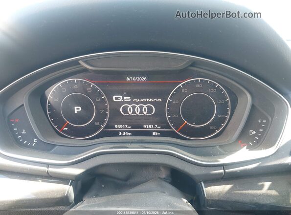 WA1BNAFY3L2070012 2020 AUDI Q5 Black Rear seats view