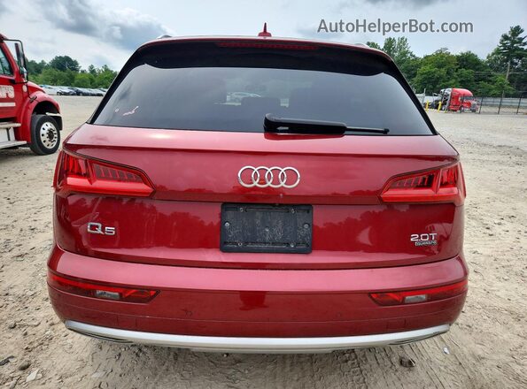 WA1BNAFY5J2022797 2018 AUDI Q5 Red Widok z tyłu
