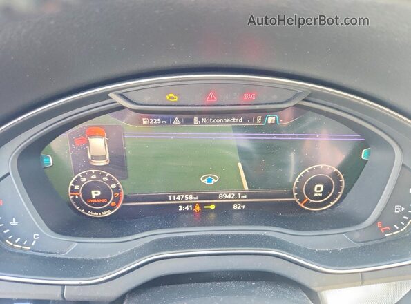 WA1BNAFY5J2101693 2018 AUDI Q5 Blue Սարքավորումների վահանակի տեսք