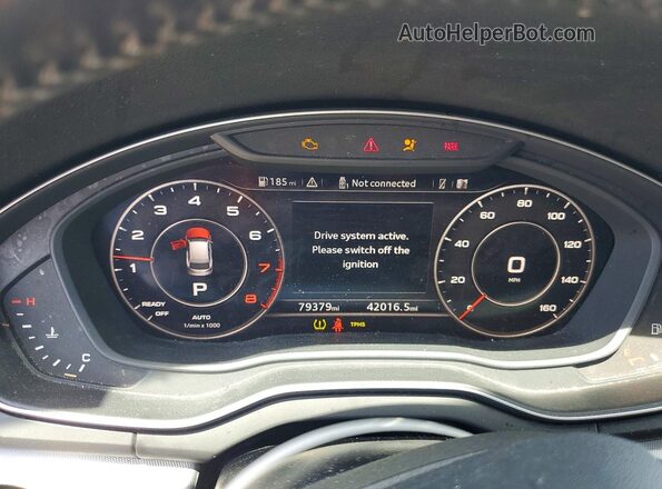 WA1BNAFY5J2177169 2018 AUDI Q5 Gray Вид щитка приладів