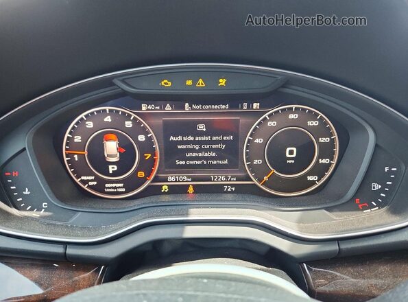 WA1BNAFY7K2033138 2019 AUDI Q5 Black Սարքավորումների վահանակի տեսք