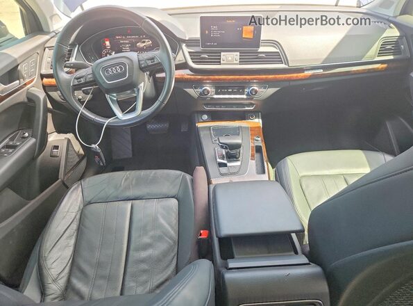 WA1BNAFY9J2009583 2018 AUDI Q5 Blue Առջևի վահանակի տեսք