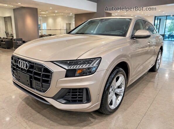WA1BVAF14KD008818 2019 AUDI Q8 Золотой Задняя правая четверть