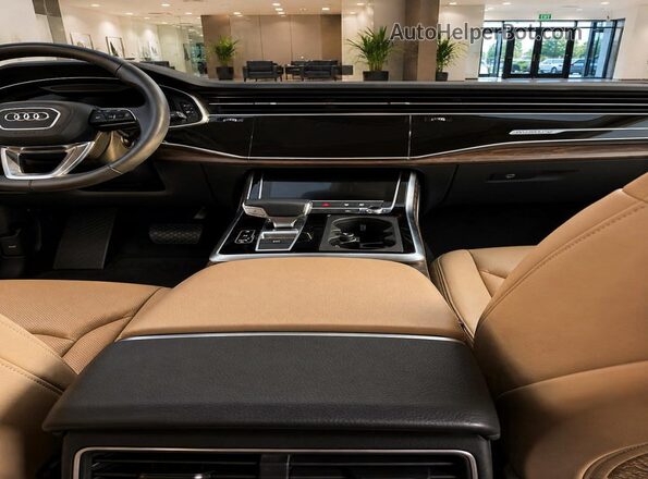 WA1BVAF14KD008818 2019 AUDI Q8 Золотой Вид подкапотного пространства
