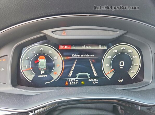 WA1BVBF17PD010317 2023 AUDI Q8 White Սարքավորումների վահանակի տեսք