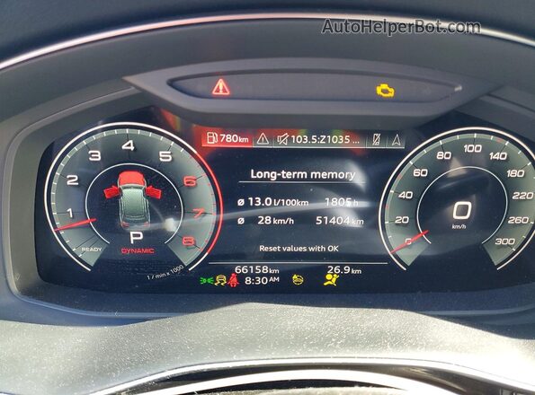 WA1BXBF70PD001084 2023 AUDI Q7 Gray Սարքավորումների վահանակի տեսք