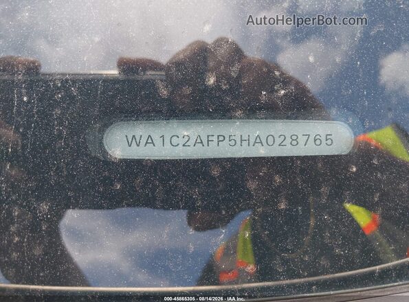 WA1C2AFP5HA028765 2017 AUDI Q5 Black Շարժիչի բաժամունքի տեսք