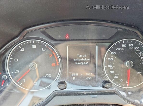 WA1C2AFP7HA026273 2017 AUDI Q5 Charcoal Вид щитка приладів