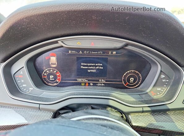 WA1C4AFY0J2245305 2018 AUDI SQ5 Черный Вид щитка приборов