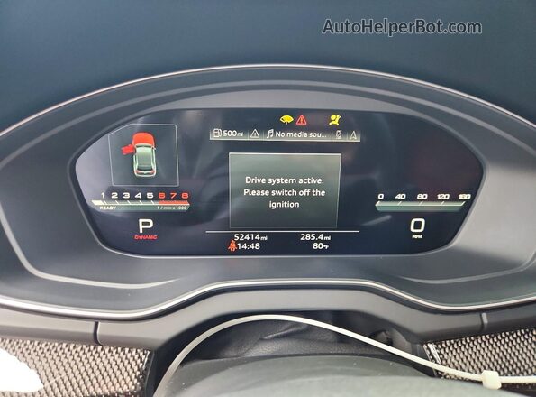 WA1C4AFY2M2039777 2021 AUDI SQ5 Black Սարքավորումների վահանակի տեսք