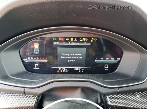 WA1C4AFY4R2117564 2024 AUDI SQ5 Black Instrument cluster view