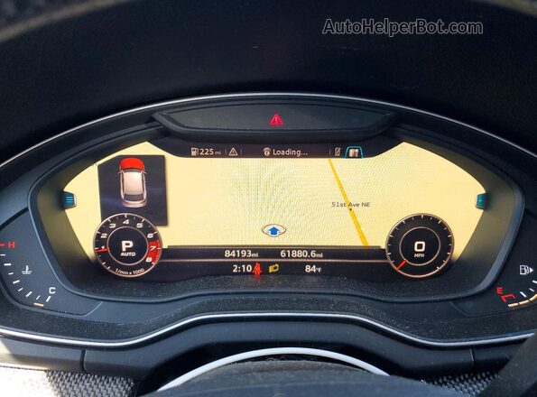 WA1C4AFY6K2083228 2019 AUDI SQ5 Green Instrument cluster view