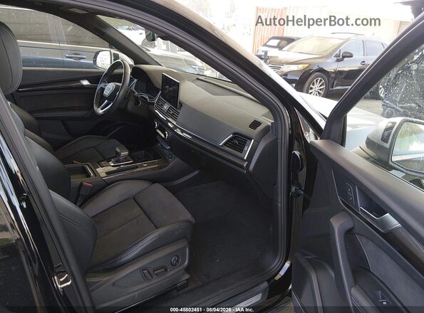 WA1C4AFY6N2029142 2022 AUDI SQ5 Black Widok wnętrza z przodu