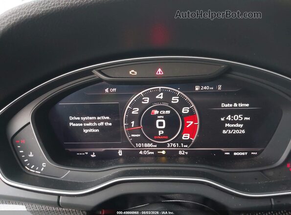 WA1C4AFY8J2055851 2018 AUDI SQ5 Gray Widok tylnych siedzeń