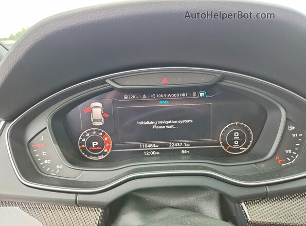 WA1C4AFY8J2074254 2018 AUDI SQ5 Black Instrument cluster view