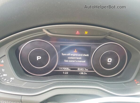 WA1C4AFYXJ2181791 2018 AUDI SQ5 Black ხელსაწყოთა პანელის ხედი