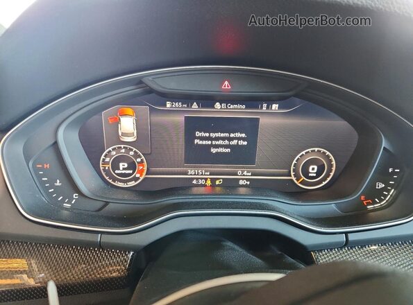 WA1C4AFYXL2011594 2020 AUDI SQ5 Gray Instrument cluster view