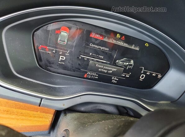 WA1CBAFY6R2047880 2024 AUDI Q5 Gray Instrument cluster view