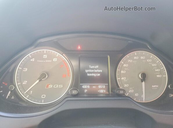 WA1CCAFP5GA122544 2016 AUDI SQ5 Черный Вид щитка приборов