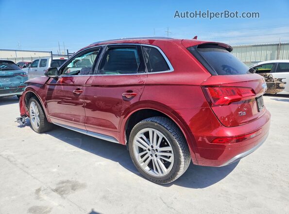 WA1CNAFY2J2060038 2018 AUDI Q5 Maroon Trasero izquierdo
