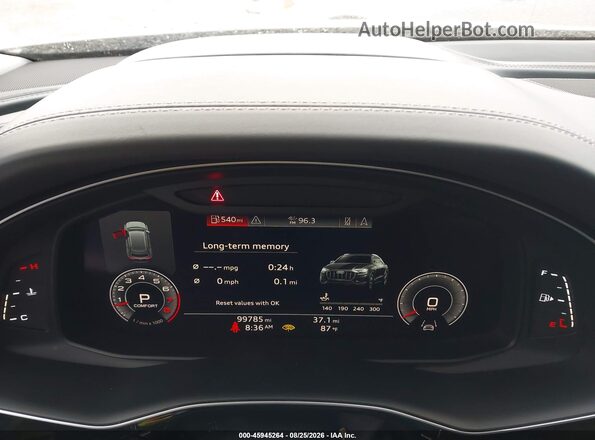 WA1CVAF13KD014999 2019 AUDI Q8 Gray Widok tylnych siedzeń