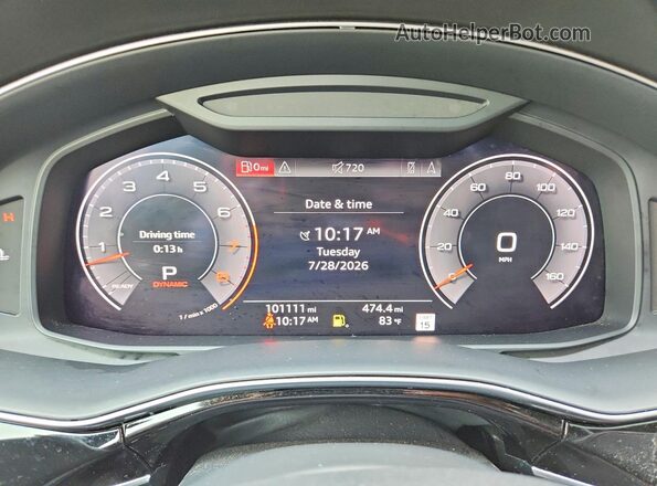WA1CVAF15KD009366 2019 AUDI Q8 Gray Սարքավորումների վահանակի տեսք