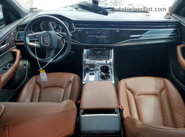 WA1CVAF18KD034651 2019 AUDI Q8 White წინა პანელის ხედი