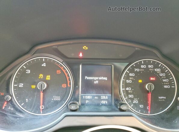 WA1CVAFP6GA042390 2016 AUDI Q5 Charcoal ხელსაწყოთა პანელის ხედი