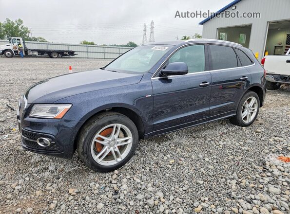 WA1D7AFPXHA039413 2017 AUDI Q5 Blue Հետևի ձախ