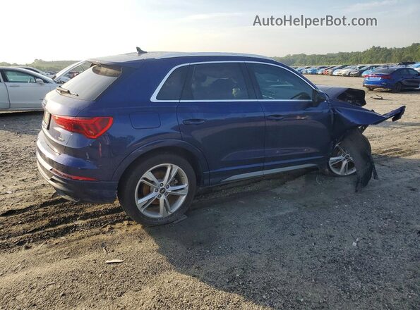 WA1DECF31N1047619 2022 AUDI Q3 Синий Задняя правая четверть