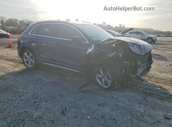 WA1DECF31N1047619 2022 AUDI Q3 Синий Передняя правая четверть