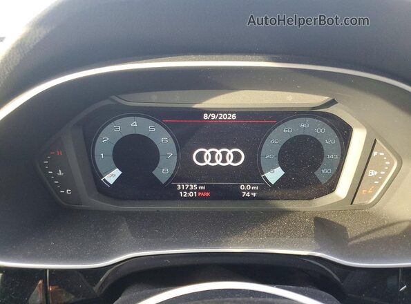 WA1DECF31N1047619 2022 AUDI Q3 Синий Вид щитка приборов
