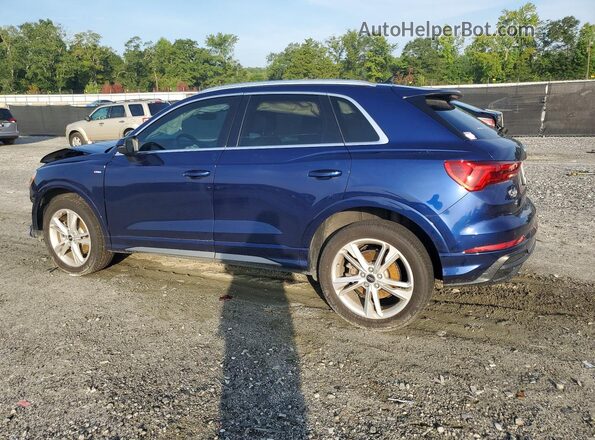 WA1DECF31N1047619 2022 AUDI Q3 Синий Задняя левая четверть