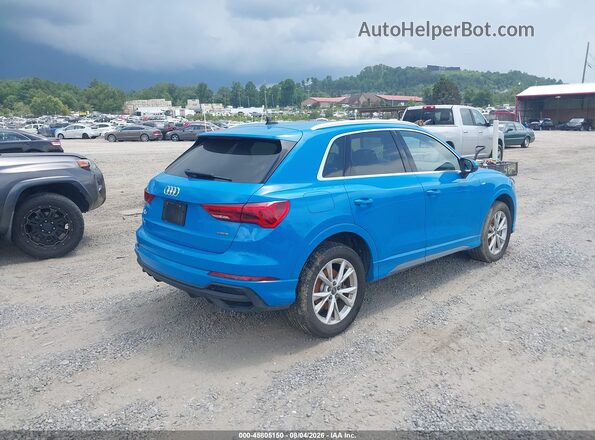 WA1DECF31P1105702 2023 AUDI Q3 Blue Rear right