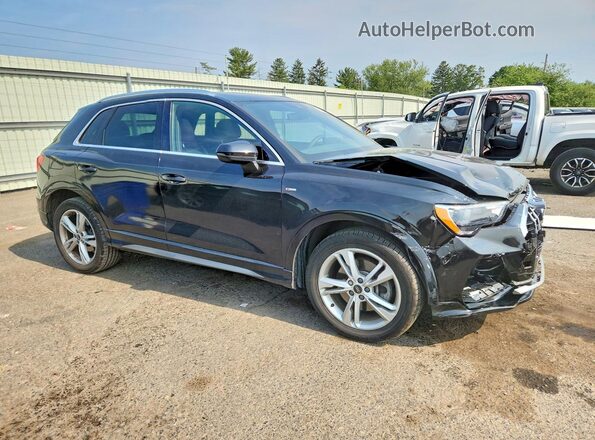 WA1DECF32N1010286 2022 AUDI Q3 Черный Передняя правая четверть