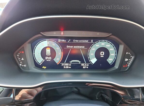 WA1DECF32S1049357 2025 AUDI Q3 Gray Instrument cluster view